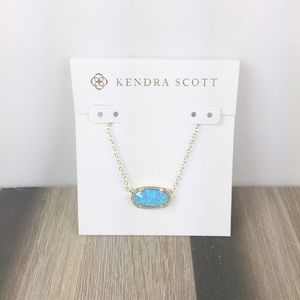 Kendra Scott Elisa ocean opal gold necklace